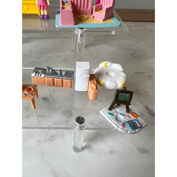 Vintage Random Blue box Tiny Dreams Dollhouse Dolls Polly Pocket stages - Picture 5 of 14